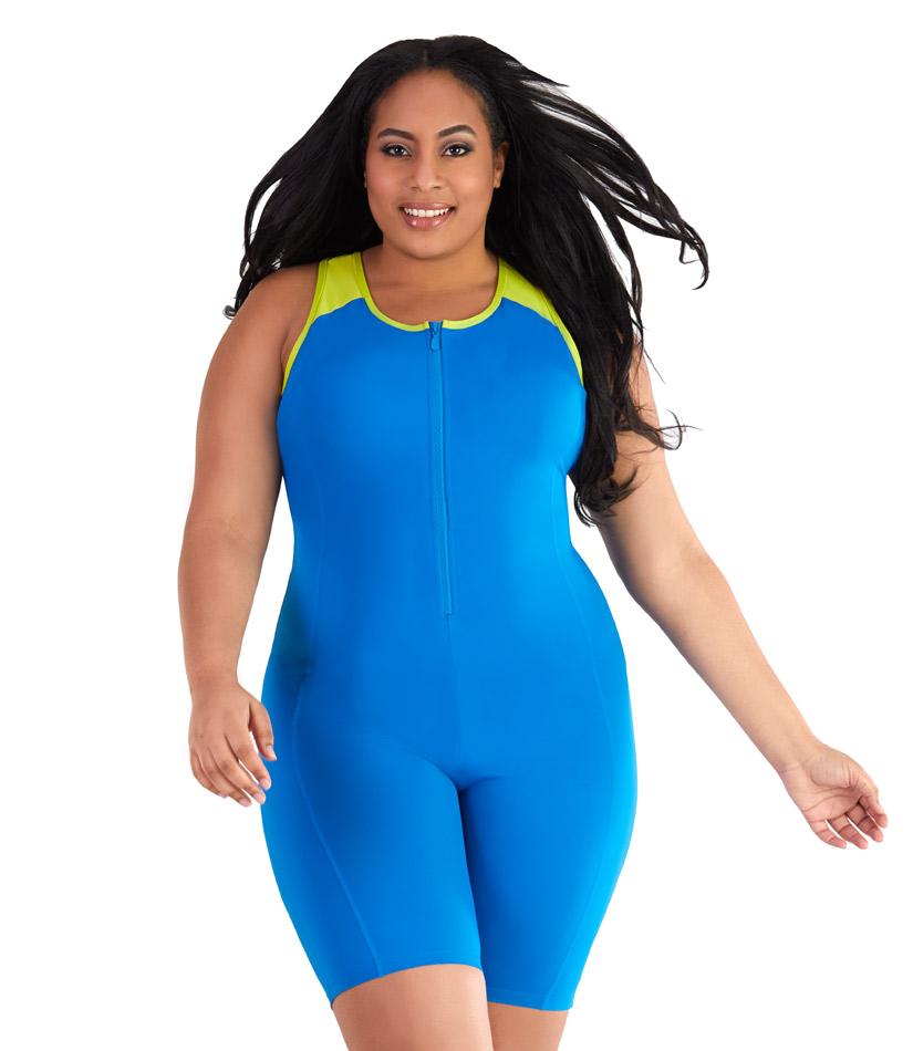 plus size one piece swimsuit aquatard