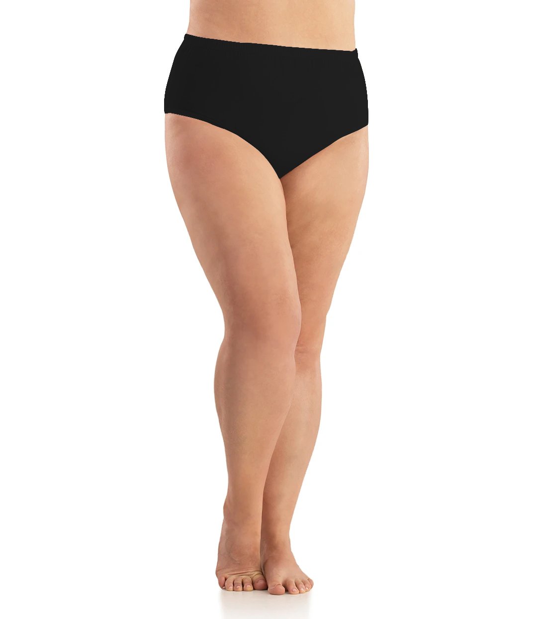 Junowear Cotton Stretch Classic Brief-Intimates Briefs-Hop Wo Trading Co Ltd-1X-BLACK-JunoActive