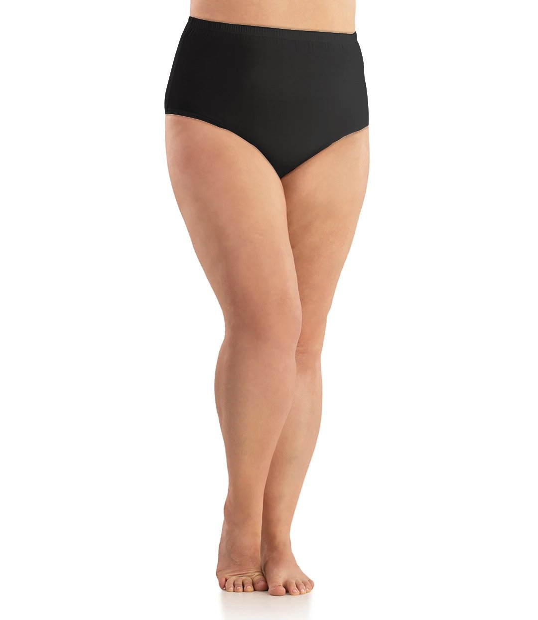 Junowear Cotton Stretch Classic Full Fit Brief-Intimates Briefs-Hop Wo Trading Co Ltd-XL-BLACK-JunoActive