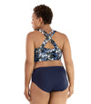 Junowear Hush Bralette Blue Floral Print-Intimates Bras-Hop Wo Trading Co Ltd-JunoActive