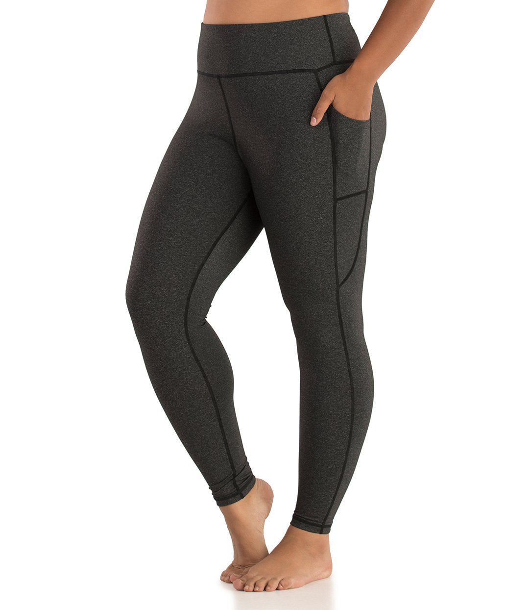 Side Pocket Legging-Plus Size Activewear & Athletic Clothing-Osheka, Inc-JunoActive