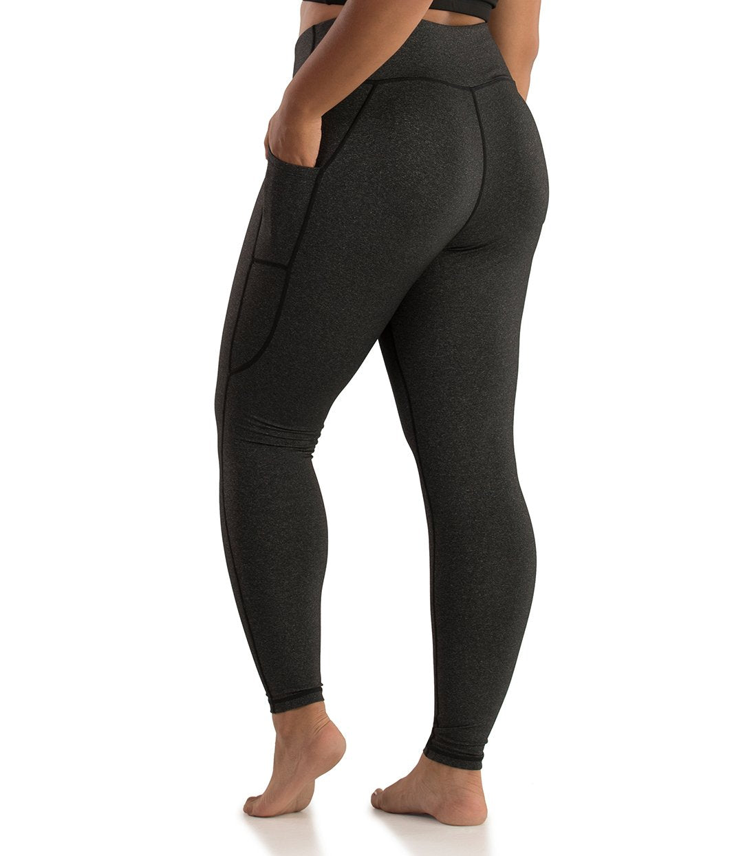Side Pocket Legging-Plus Size Activewear & Athletic Clothing-Osheka, Inc-JunoActive